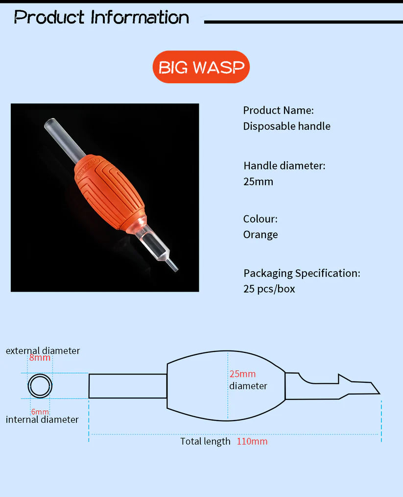 BIGWASP Disposable Cartridge Grip 25pc
