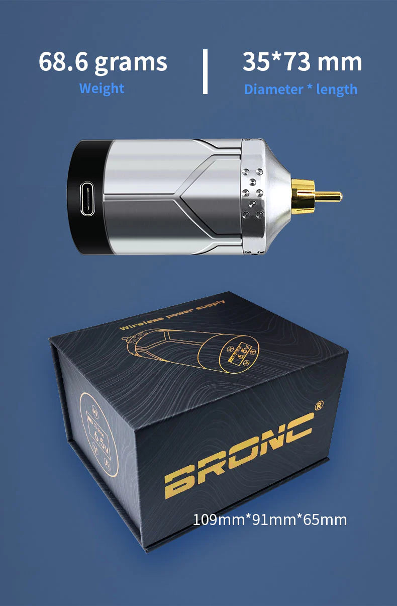 Bronc Rechargeable Wireless battery RTM-1006 For RCA Tattoo Machine Pen Gun