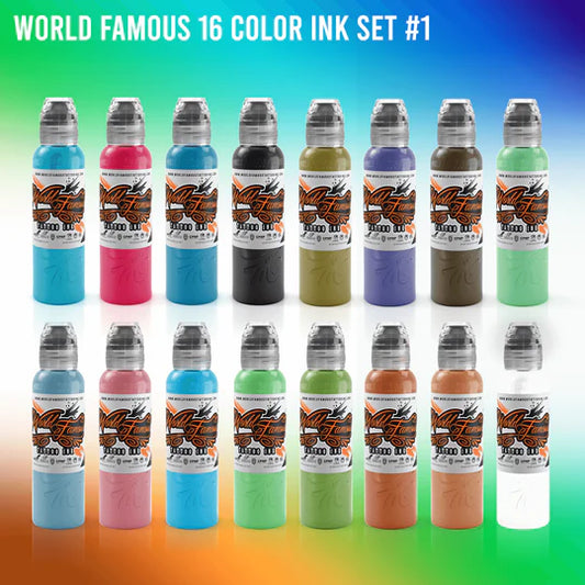 WORLD FAMOUS 16 COLOR INK #1 SET 1oz