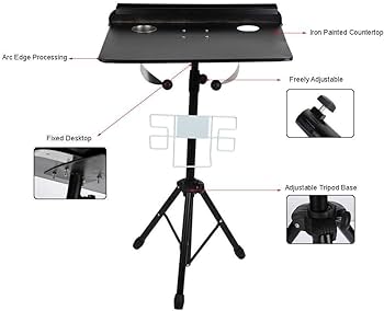 Tattoo Portable Adjustable Workstation Table