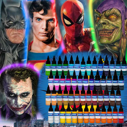 INTENZE 54 Color Set Tattoo Ink 1/2oz set
