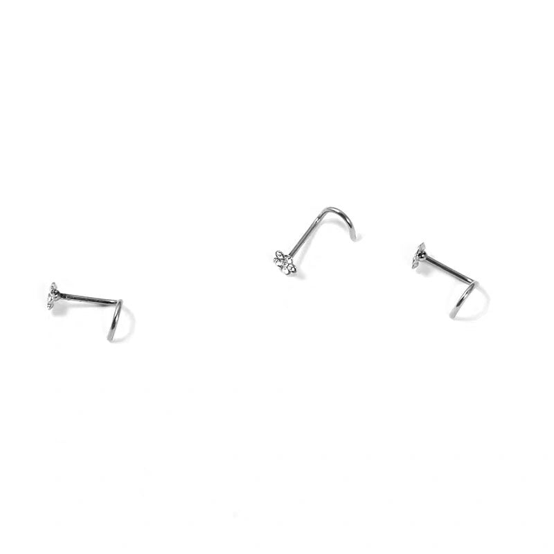 Nose Piercing Jewellery Twist Flower