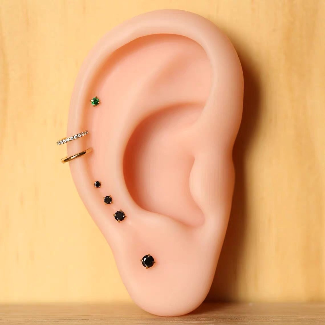 Side Diamond Ear Ring Piercing Jewellery