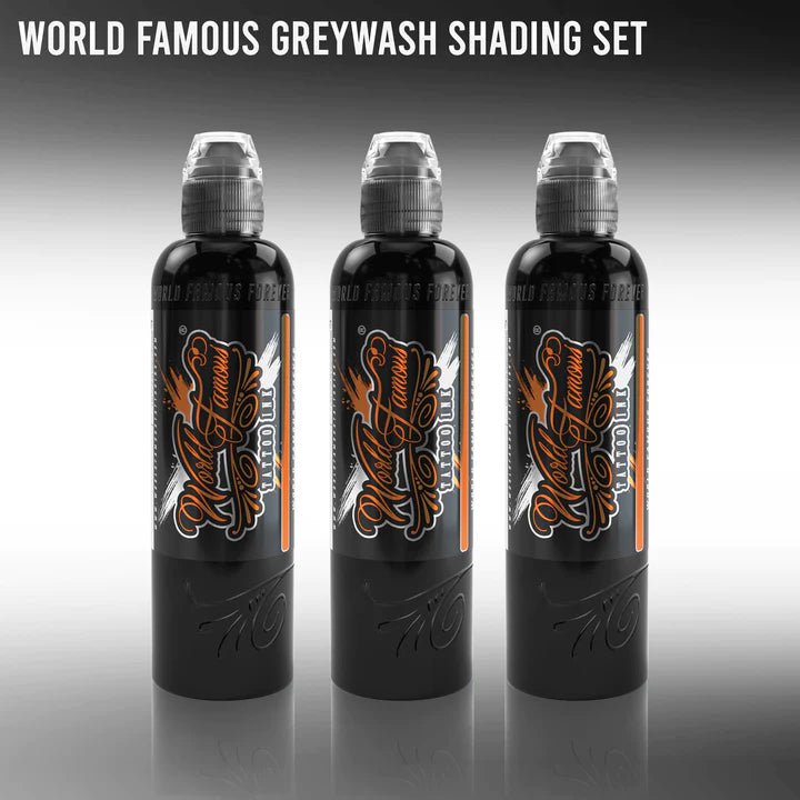 WORLD FAMOUS 3 BOTTLE GREYWASH SET 1oz/4oz/8oz