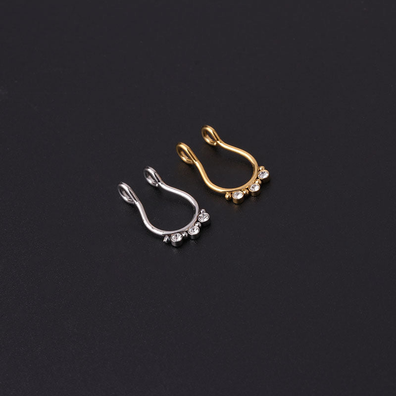 Stainless Steel Fake/Temporary Septum Piercing Jewellery