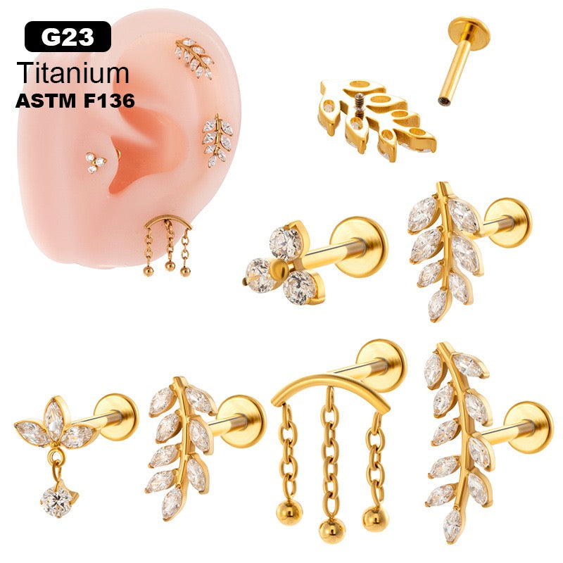 Titanium Ear Piercing Jewellery