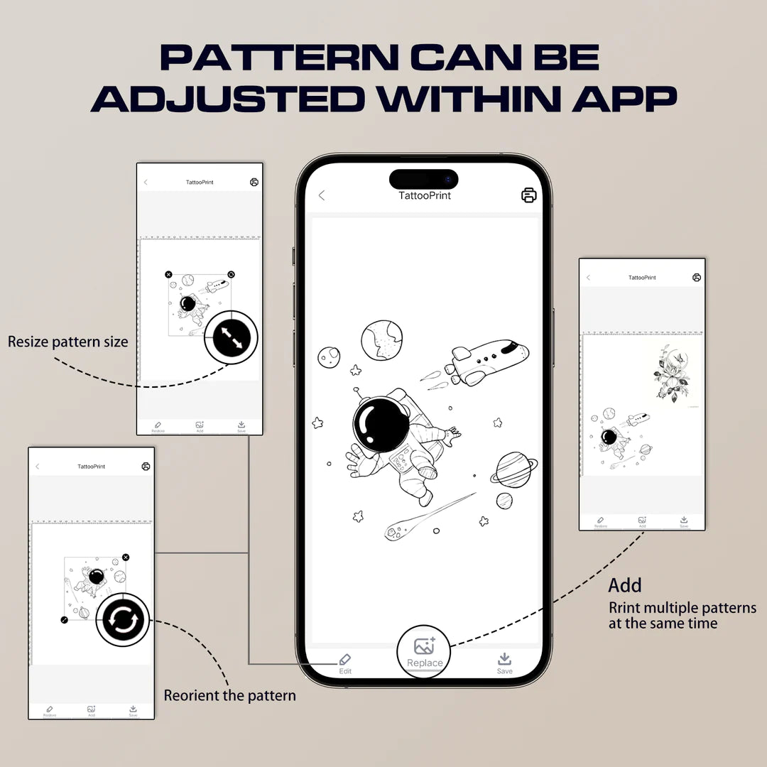 Bluetooth Portable Tattoo Printer