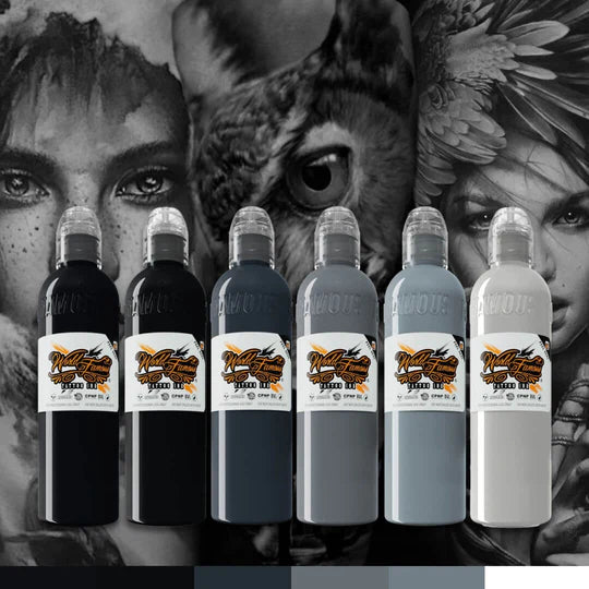 THOMAS CARLI JARLIER NOIRE INK SET — World Famous Tattoo Ink — 1oz