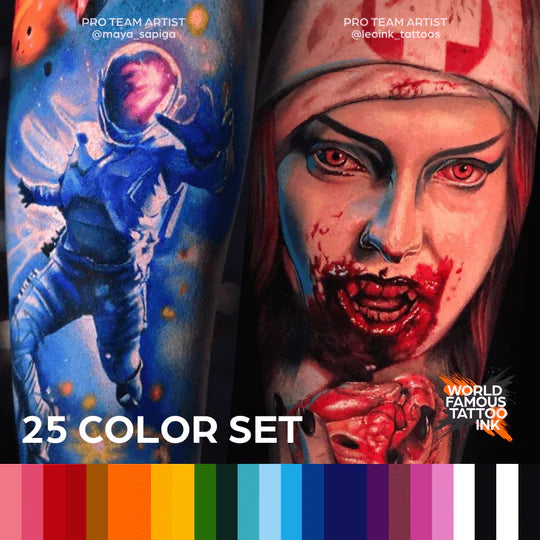 WORLD FAMOUS 25 COLOR 1OZ BOTTLE SET 1oz