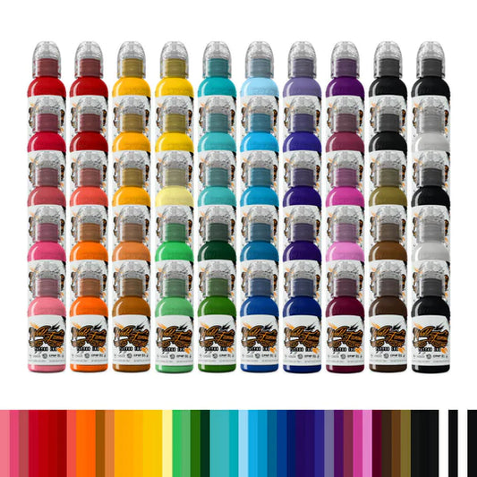 WORLD FAMOUS 50 COLOR 1OZ BOTTLE SET 1oz