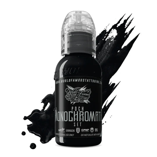 World Famous POCH MONOCHROMATIC TATTOO INK SET