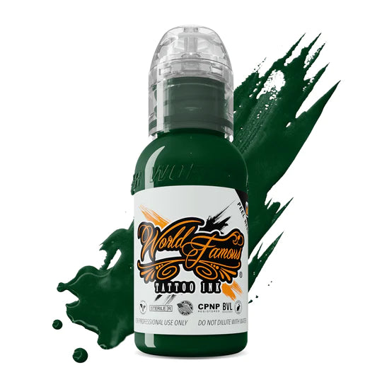 Vegas Green — World Famous Tattoo Ink — 1/2oz 1oz