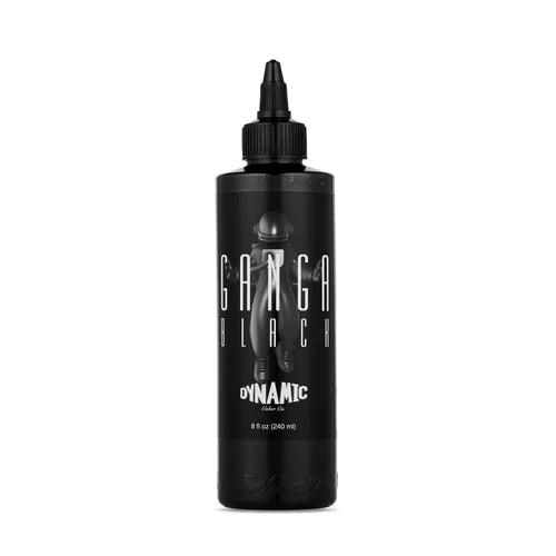 Dynamic GANGA Black Tattoo Ink - 8 oz. Bottle