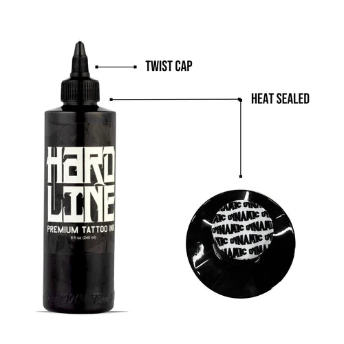 Dynamic Black HardLine Tattoo Ink 8oz