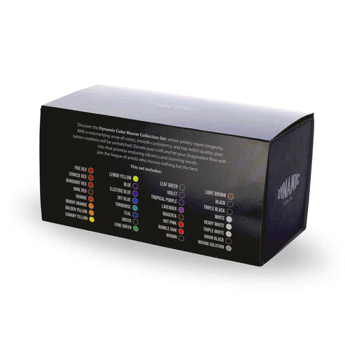 Dynamic Master Collection Tattoo Ink Color Set - 1 oz. Bottles