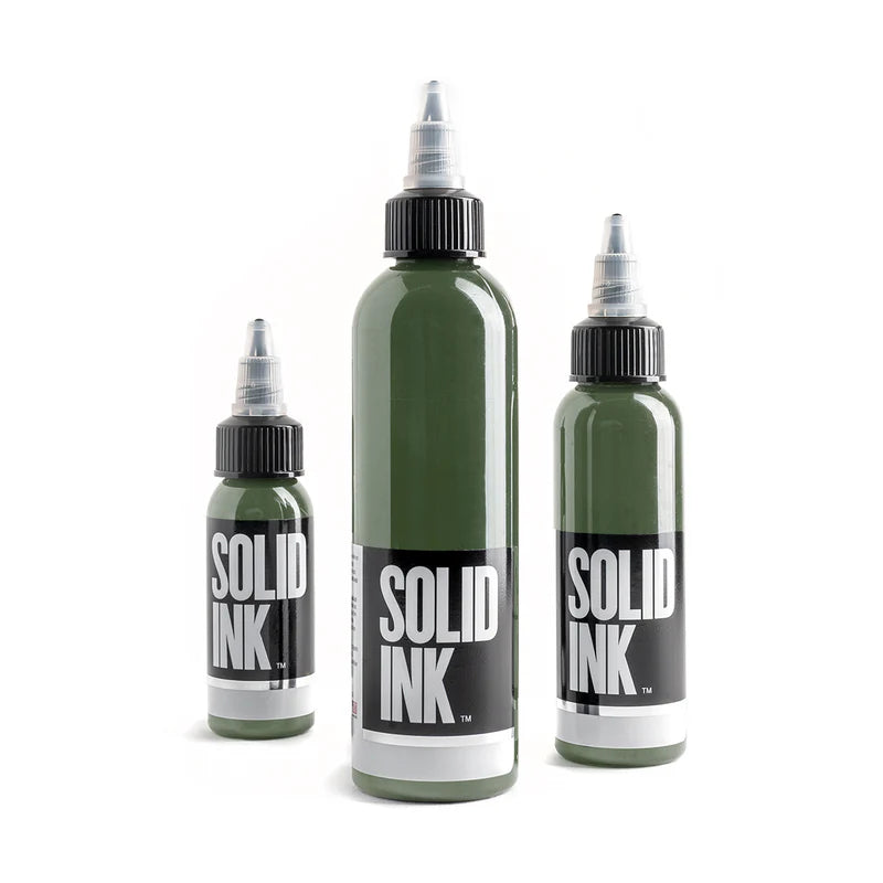 SOLID INK OLIVE 1oz 1/2oz