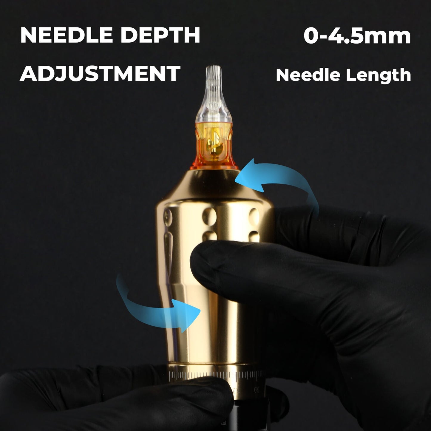 CNC E400 Wireless Tattoo Pen Machine, 3600mAh Dual Battery, Adjustable 7 Strokes (2.4–4.2mm), LED Display, Brushless Motor