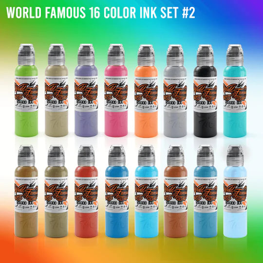 WORLD FAMOUS 16 COLOR INK #2 SET 1oz