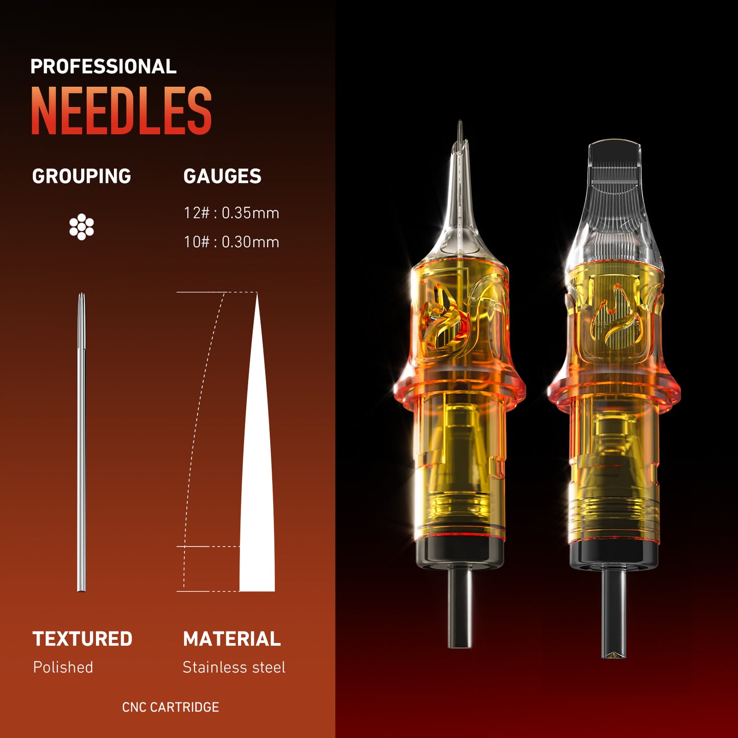 RL (20pcs) - CNC Tattoo Cartridge