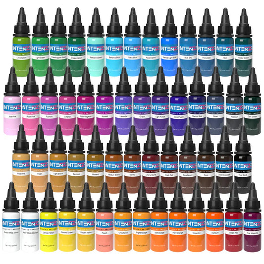 INTENZE 54 Color Set Tattoo Ink 1/2oz set