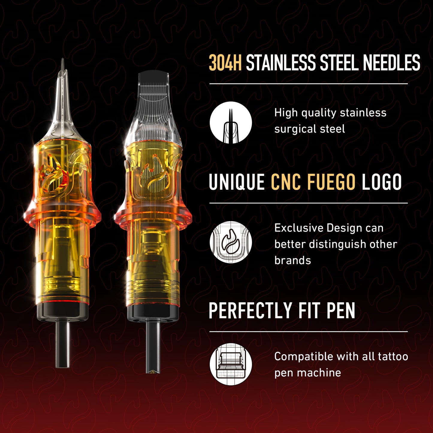 RL (20pcs) - CNC Tattoo Cartridge