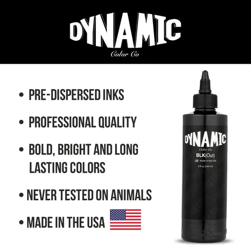 Dynamic BLKout Tattoo Ink - 8 oz. Bottle Blackout