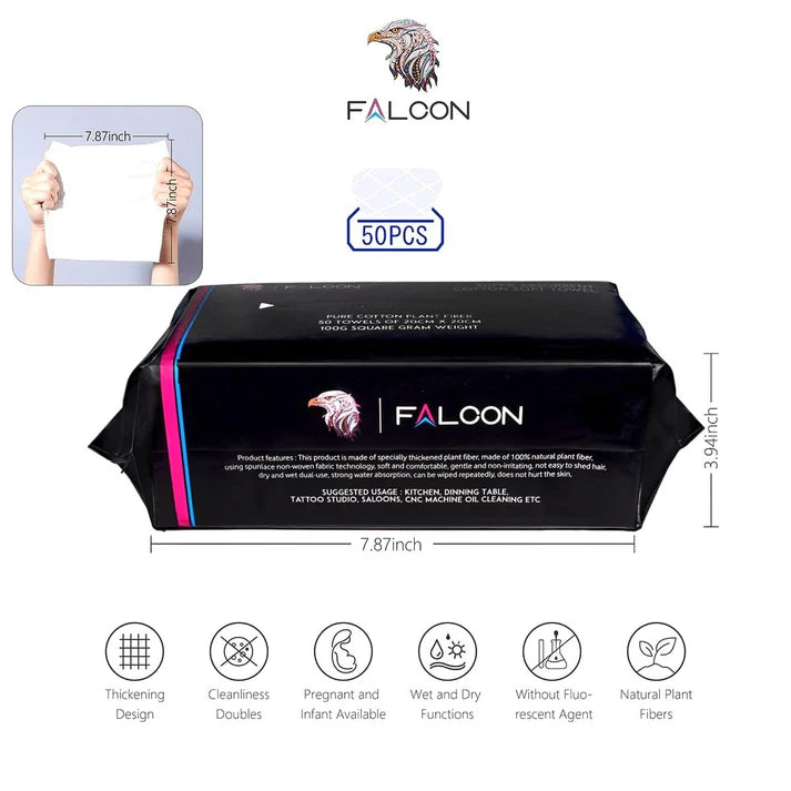 Falcon Disposable Tattoo Wipe