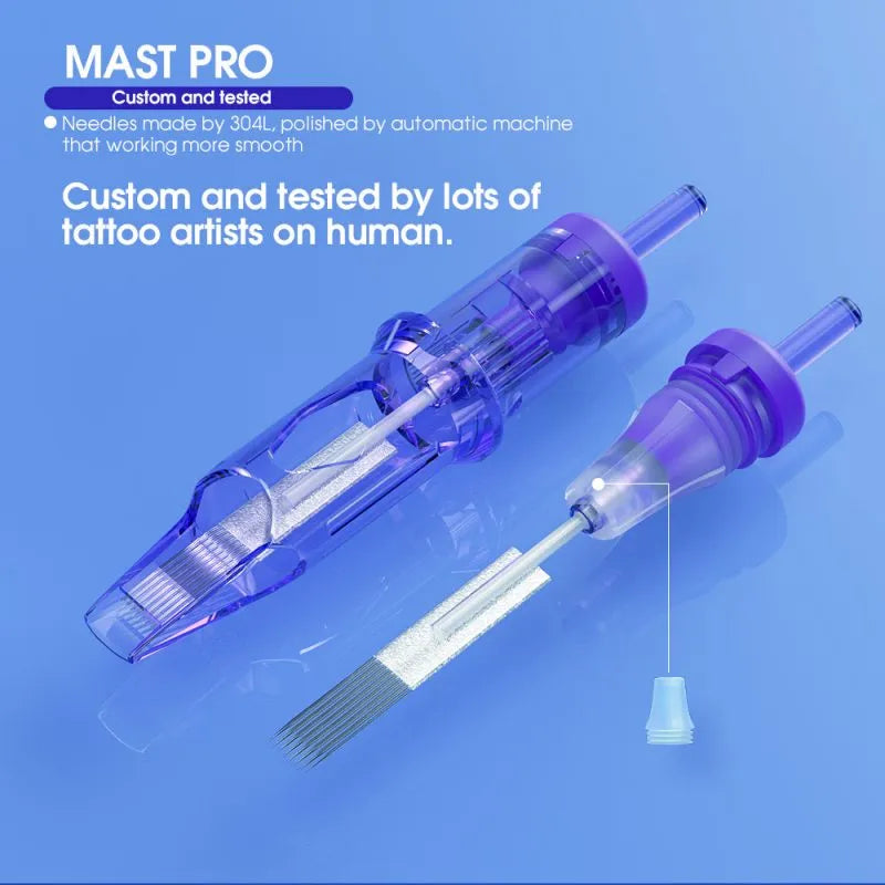 Mast Pro Tattoo Cartridges Needles 0.35MM Round Liner- Box of 20 RL