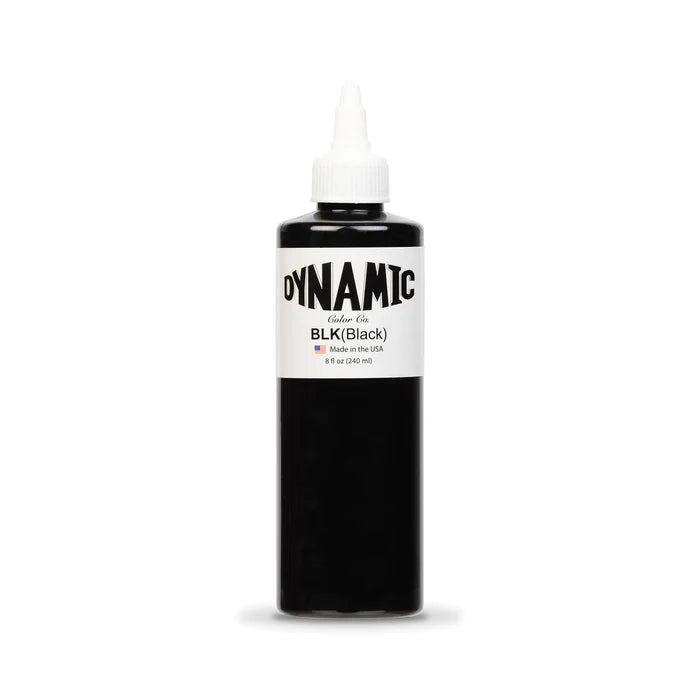 Dynamic Black Tattoo Ink - 8 oz. Bottle