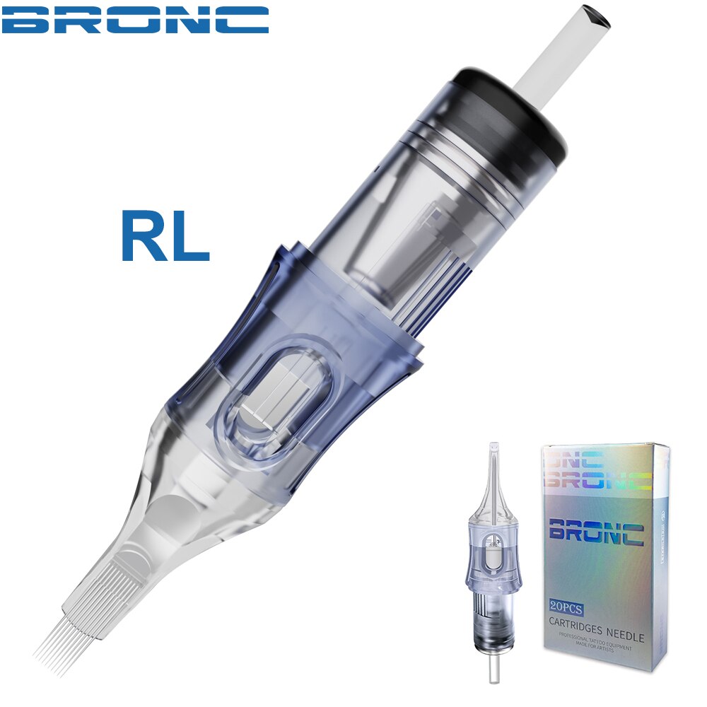 BRONC Needle Cartridges Round Liner-RL 20pc