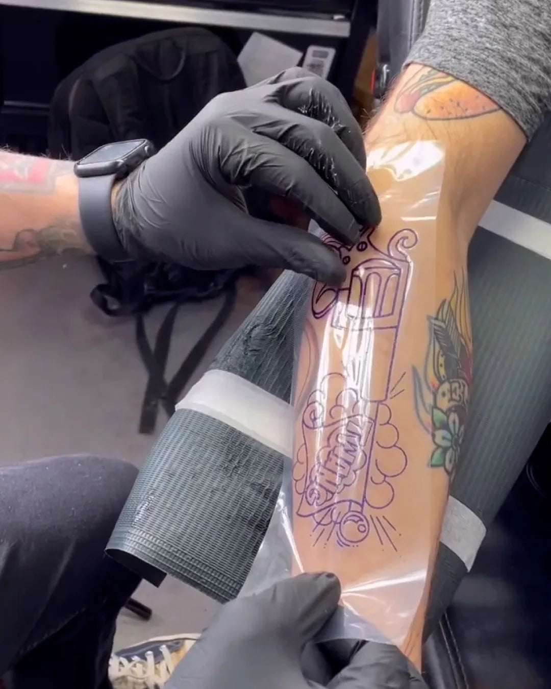 TRANSPARENT TATTOO THERMAL PAPER