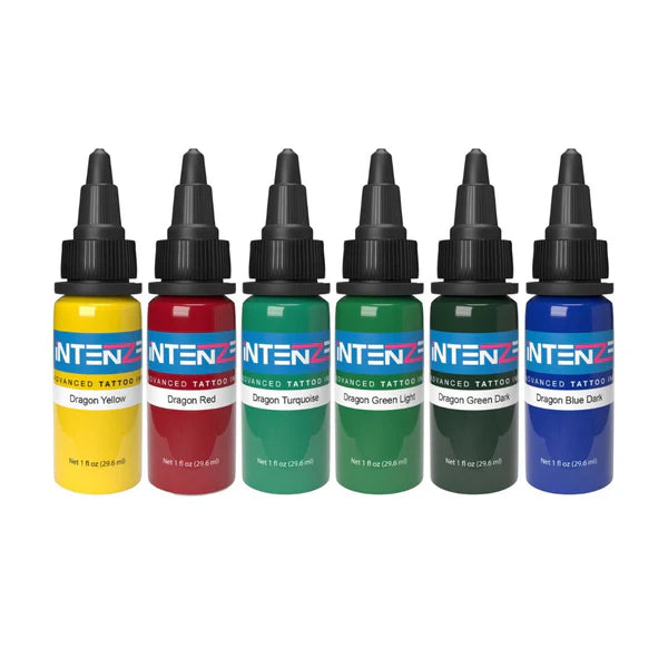 Intenze Dragon Color Tattoo Ink Set