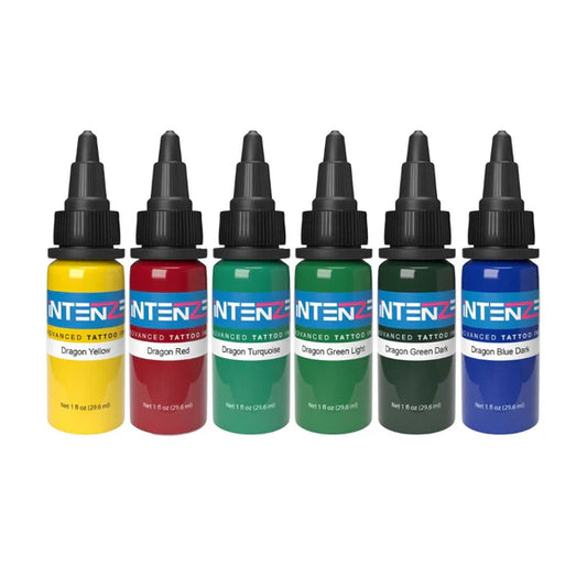 Intenze Dragon Color Tattoo Ink Set
