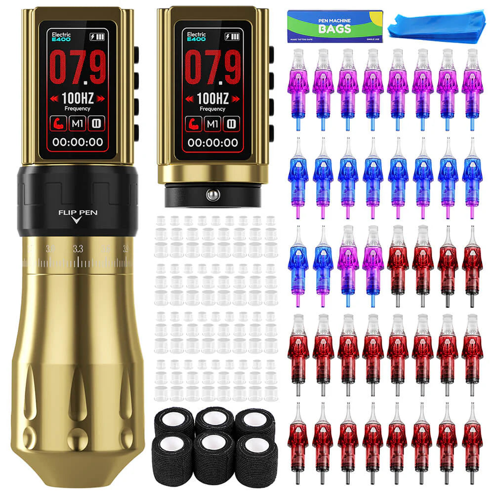 SOLONG CNC tattoo KIT- Professional E400 Wireless Pen Machine