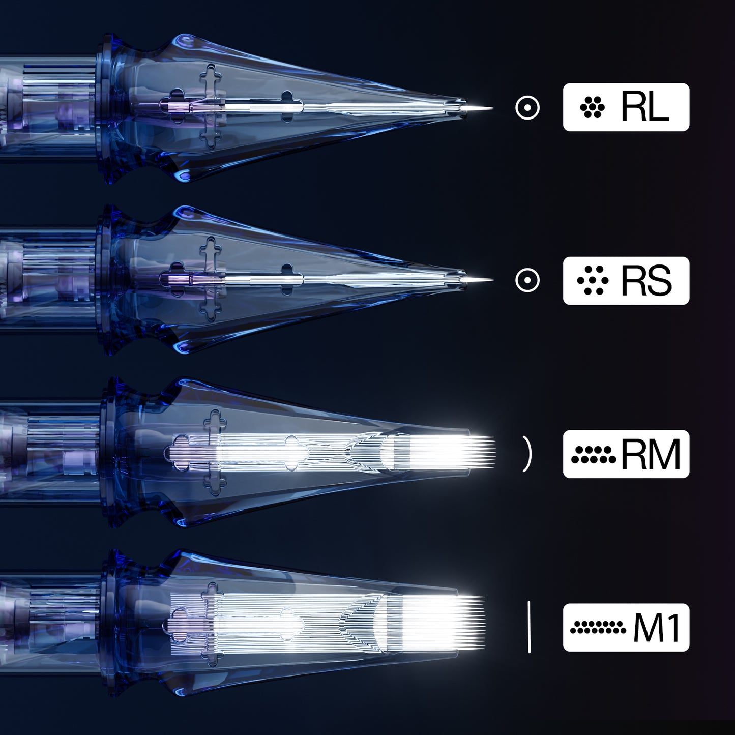 RM (20pcs) - The King's Swords Tattoo Cartridge Needles