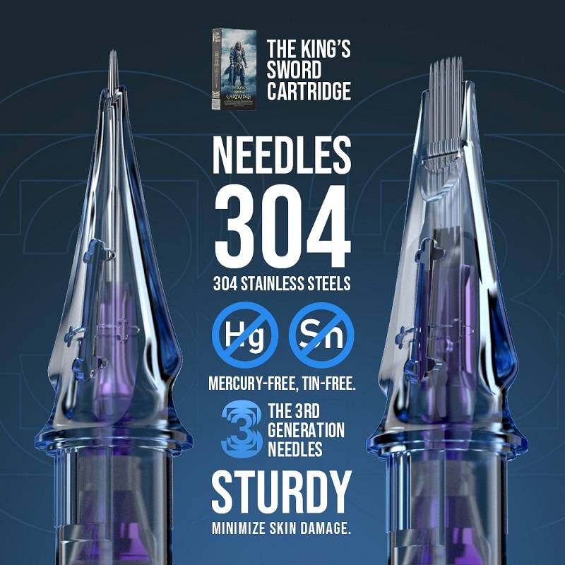 RS (20pcs) - The King's Swords Tattoo Cartridge Needles