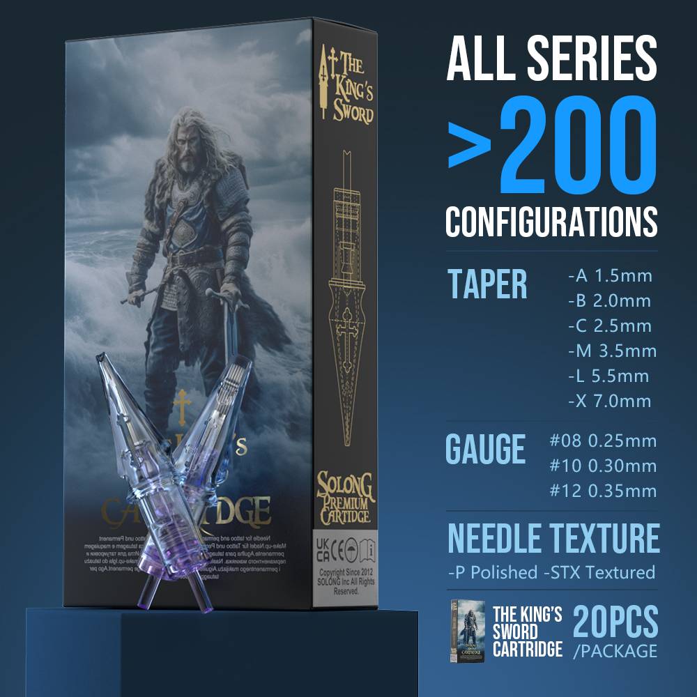 RS (20pcs) - The King's Swords Tattoo Cartridge Needles