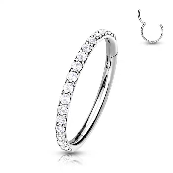 Side Diamond Ear Ring Piercing Jewellery