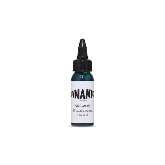 Dynamic Ink -Green Tattoo Ink - 1 oz. Bottle