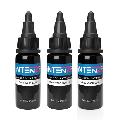 INTENZE Grey Wash Tattoo Ink Set