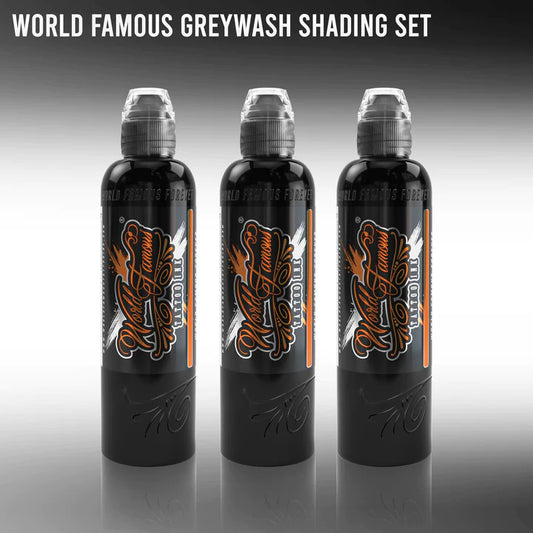 WORLD FAMOUS 3 BOTTLE GREYWASH SET 1oz/4oz/8oz