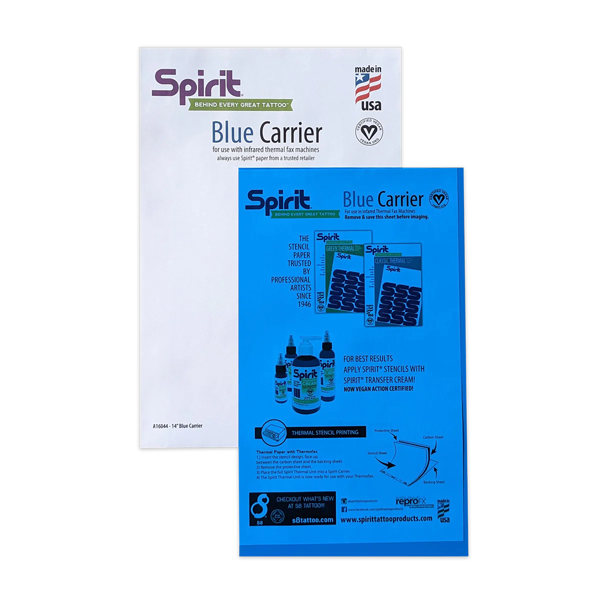 SPIRIT® Blue / Clear Carrier