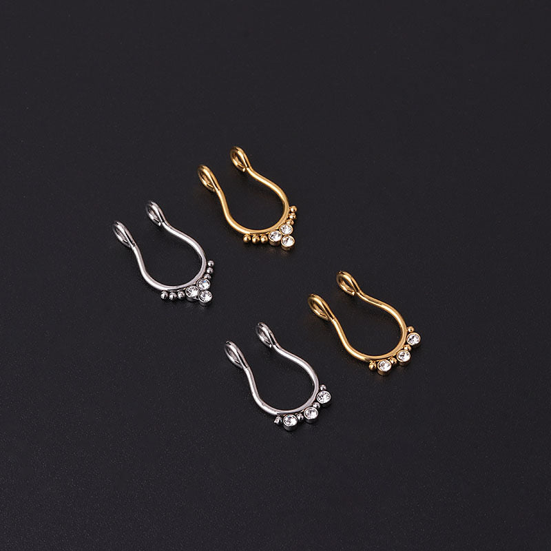 Stainless Steel Fake/Temporary Septum Piercing Jewellery