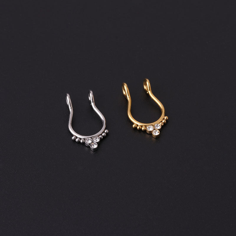 Stainless Steel Fake/Temporary Septum Piercing Jewellery