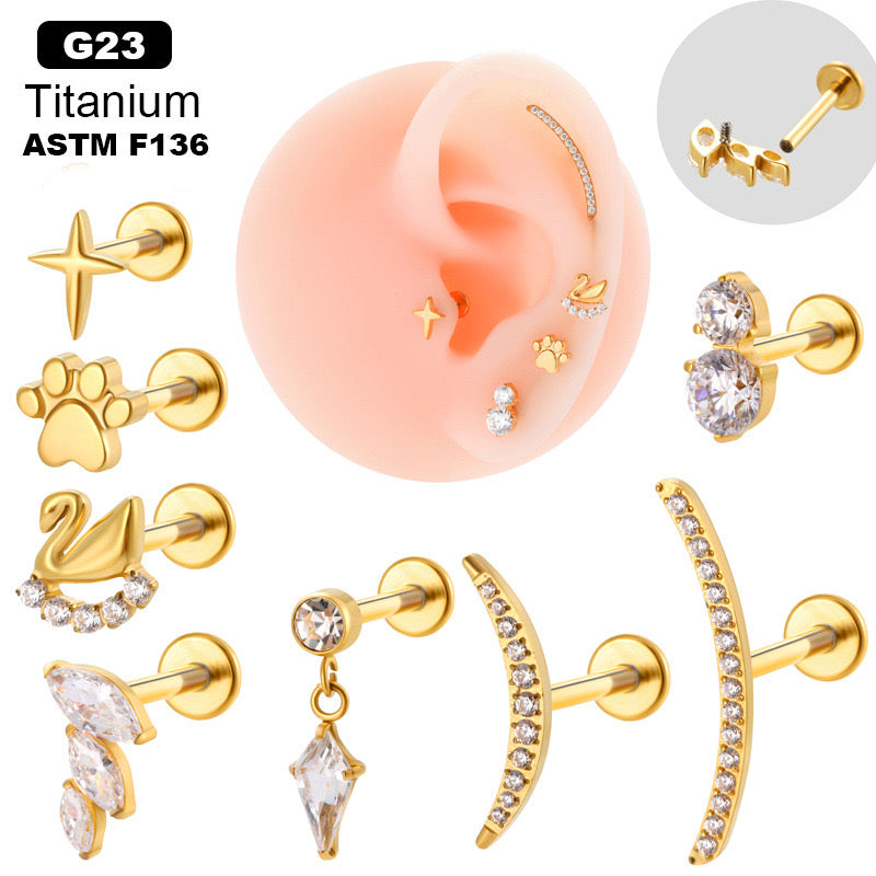 Titanium Ear Piercing Jewellery