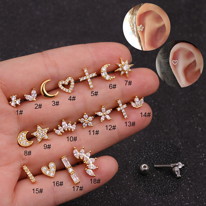 Stainless Steel Ear Piercing Jewellery