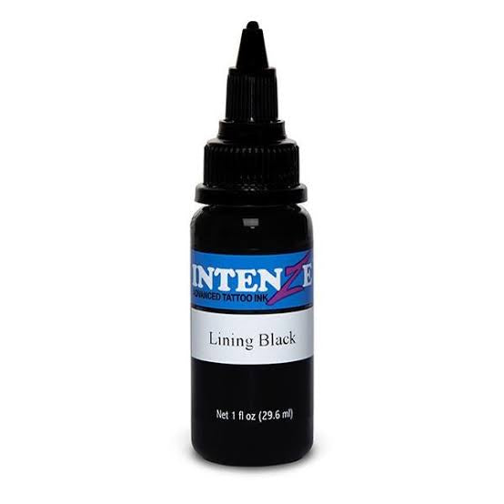 INTENZE Lining Black Tattoo Ink 1oz