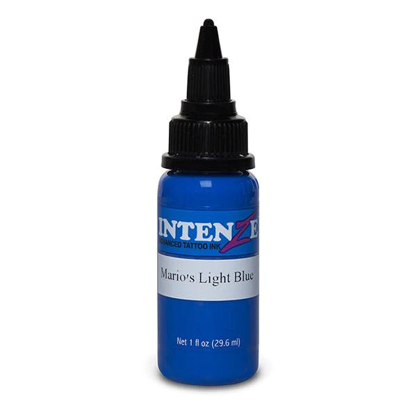 INTENZE Mario's Light Blue Tattoo Ink 1oz