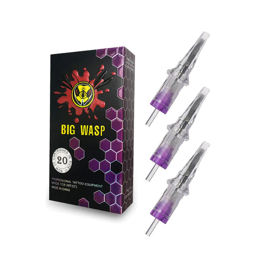 BIGWASP Cartridges Needle-Soft Edge Round/Curve Magnums 20pc-RM/CM