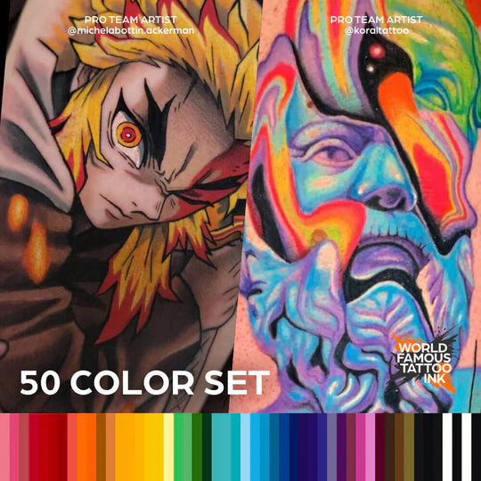 WORLD FAMOUS 50 COLOR 1OZ BOTTLE SET 1oz
